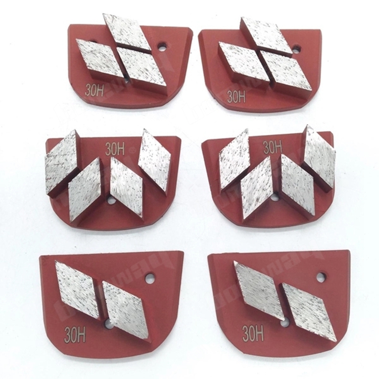 Four Rhombus Segments Grinding Shoes