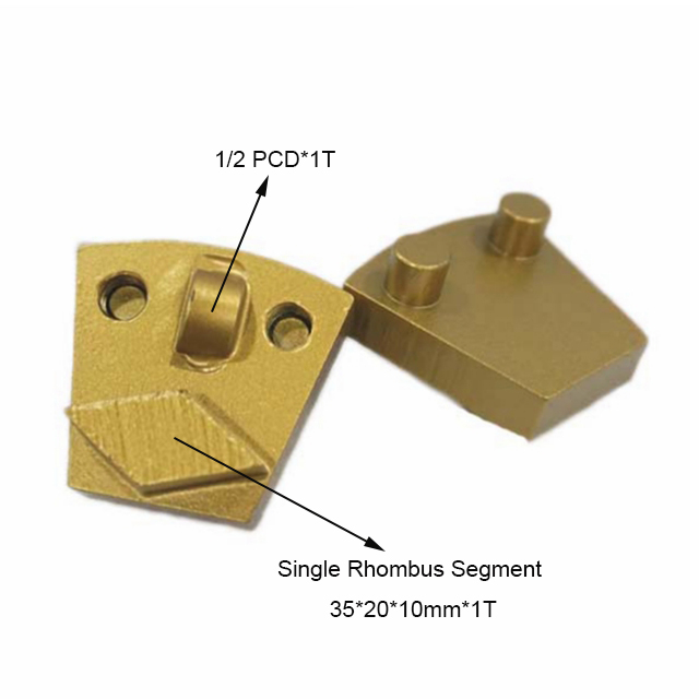 Half PCD Two Pins Diamond Grinding Plates