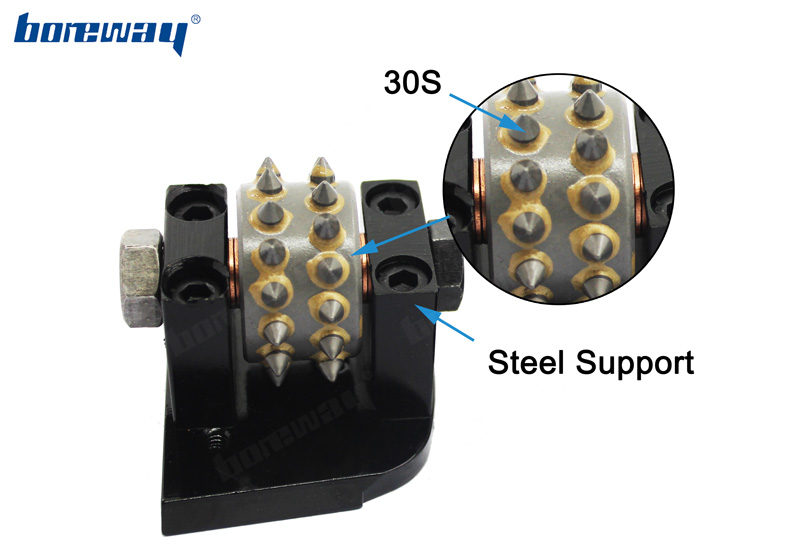Ally Bush Hammer Rollers Head
