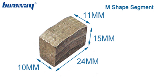 M shape 2200mm diamond segment
