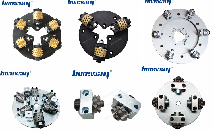  M14 Connection YG10 Hard Alloy Bush Hammer For Concrete