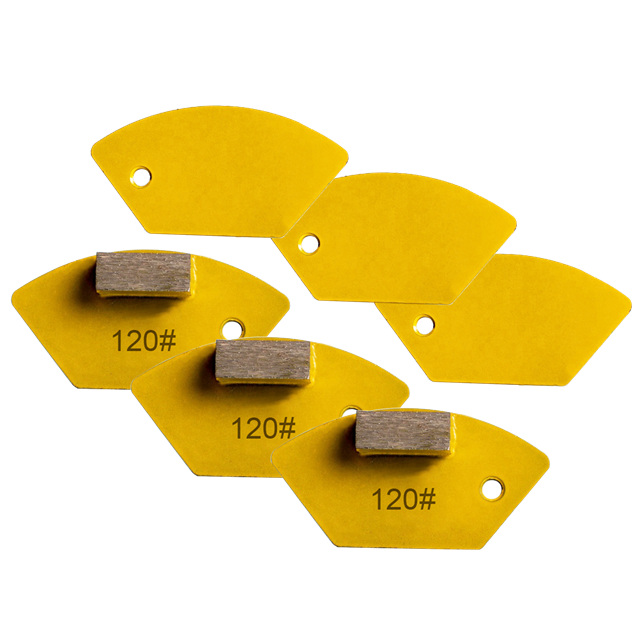 One Rectangle Segments Grinding Bar Disc Diamond Block for Various types of Concrete Floor 