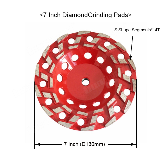 S Shape Segment Grinding Pads