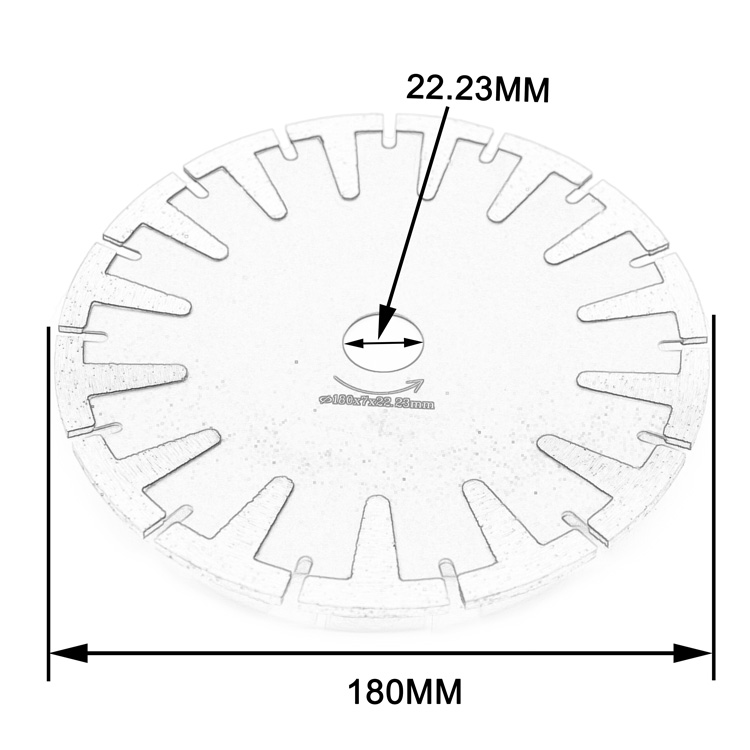Concave Or Convex T-Segment Cut Blade