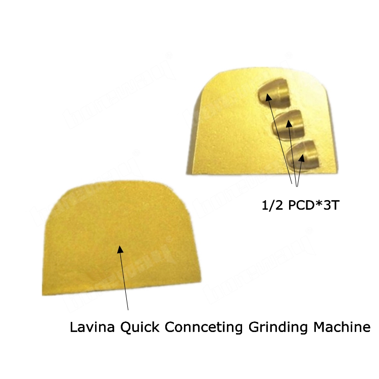 Three PCD Lavina Grinding Shoes 