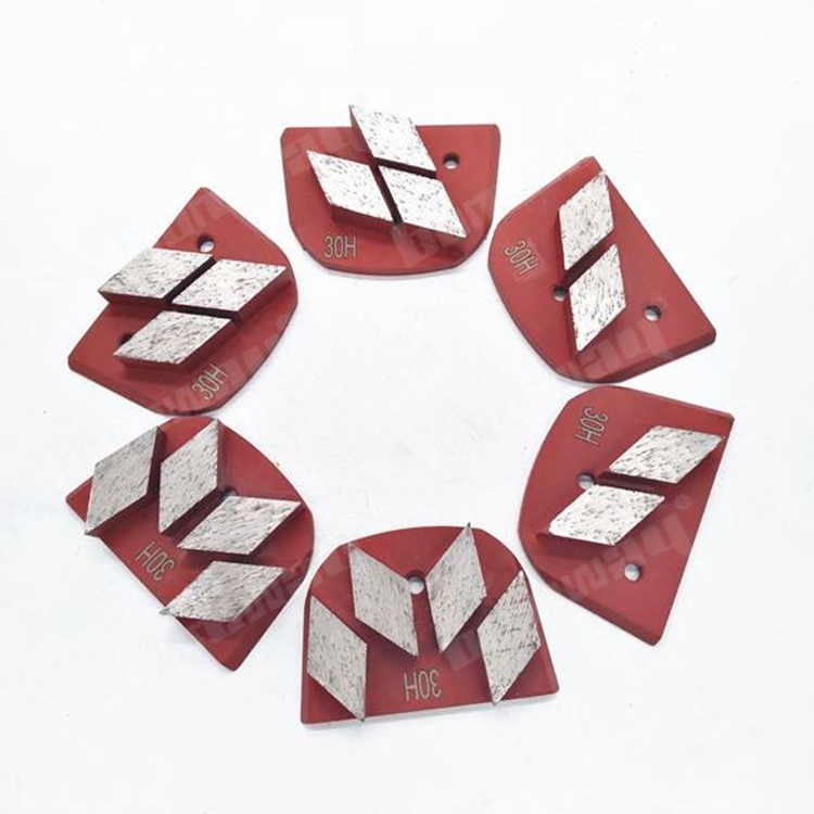 Three Rhombus Segments Grinding Shoes