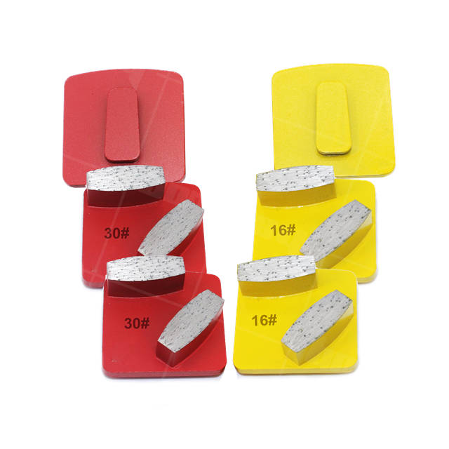 Unique Products Redi Lock Two Oval Segment Concrete Floor Grinding Bar Diamond Block Disc