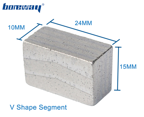 1800mm multi-layer diamond v shape segment