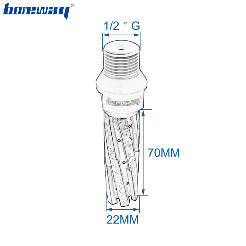 CNC Diamond Finger Bit With With Bottom Segment Granite Marble Kitchen Tops And Basins Suppliers