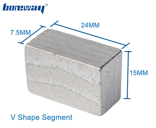 V shape sharpness diamond tools segment